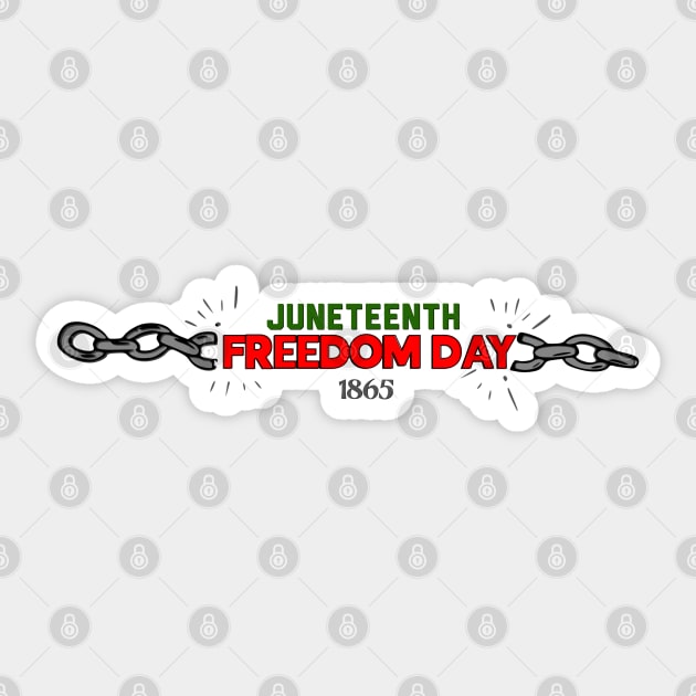 Juneteenth Freedom Day Sticker by PincGeneral